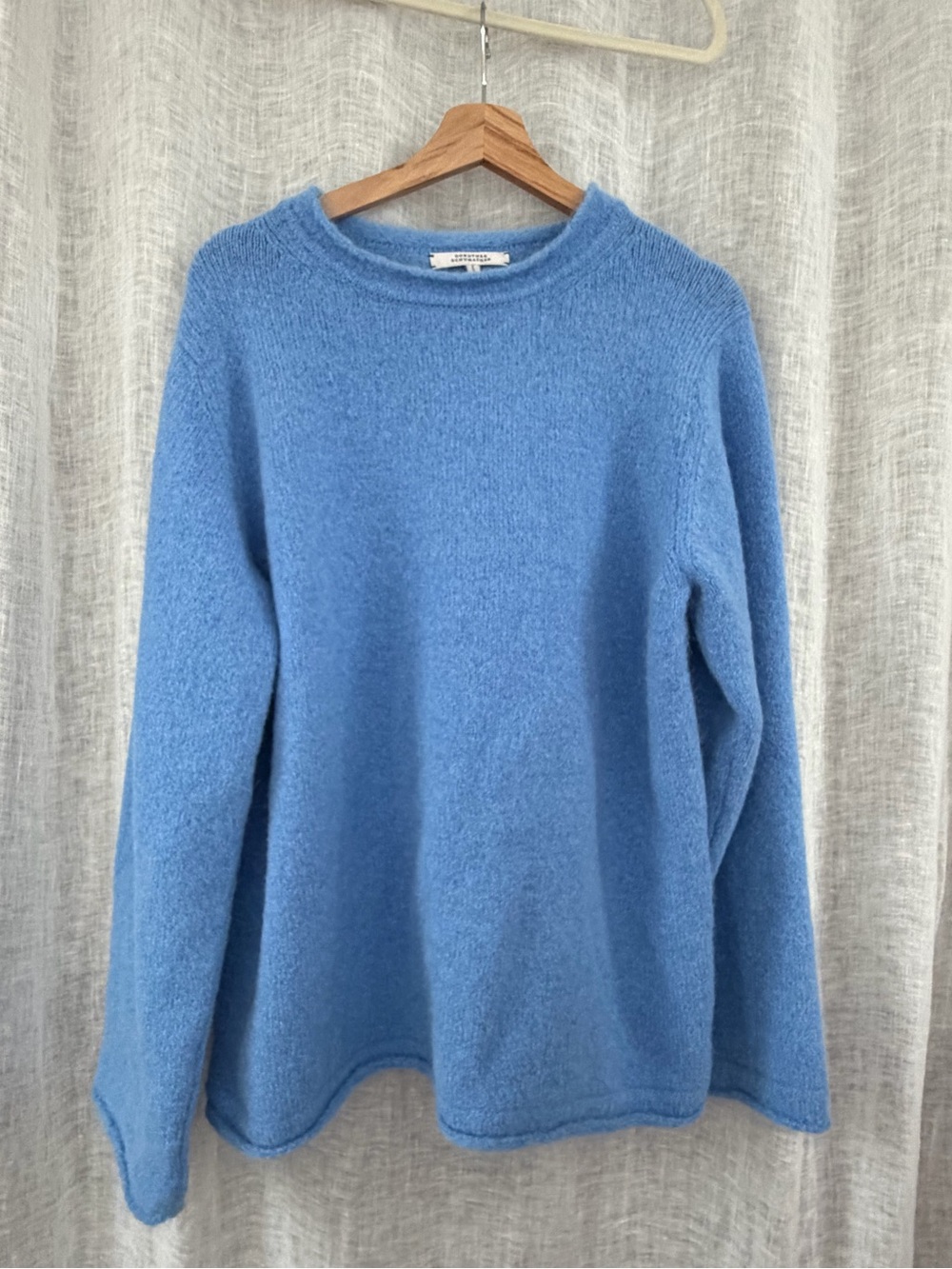 Dorothee Schumacher Sky-Blue Alpaca-Blend Crewneck Sweater